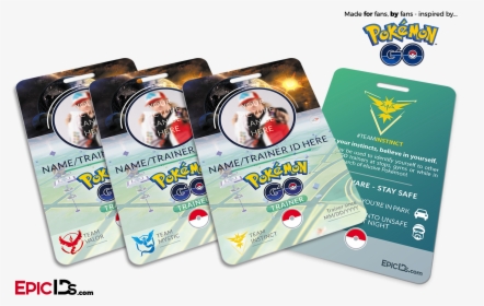 Pokemon Go Inspired Team Mystic, Valor Or Instinct - Pokemon Tcg Player Id Card, HD Png Download, Free Download