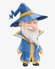 Waldo The Wise Wizard - Animated Wizard Png, Transparent Png, Free Download