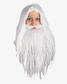 Childs Lotr Gandalf Wig And Beard Set - Gandalf Beard Png, Transparent Png, Free Download