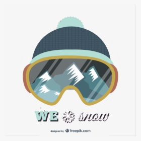 Material Cap T-shirt Snowboard Vector Hoodie Skiing - T-shirt, HD Png Download, Free Download