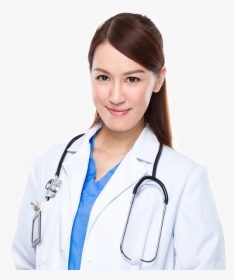 Female Doctor With Stethoscope Png, Transparent Png, Free Download