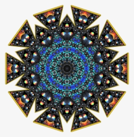 Download Fractal Tile Kaleidoscope Design - Grafik Kaleidoskop, HD Png Download, Free Download
