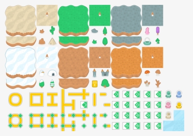 Tileset To Create An Overworld Map In Various Seasons, HD Png Download, Free Download