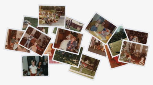 Pile Of Paper Prints Ready To Fall Off The Table - Pile Of Family Photographs, HD Png Download, Free Download