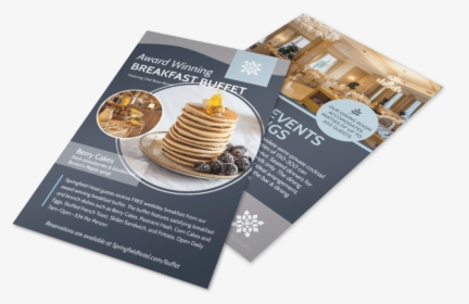 Hotel Breakfast Buffet Flyer Template Preview - Water Biscuit, HD Png Download, Free Download
