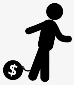 Prisoner Man With Money Fetter And Ball - Preso Icon Png, Transparent Png, Free Download