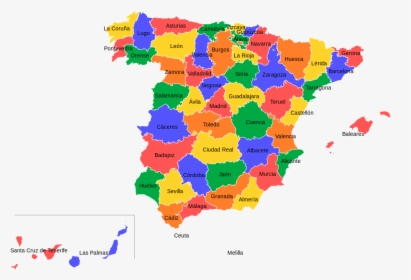 Population Density Map Of Spain, HD Png Download, Free Download