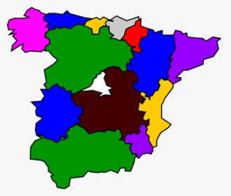 Spain, Country, Geography, Provinces, Map, Europe - Spanish Clip Art, HD Png Download, Free Download