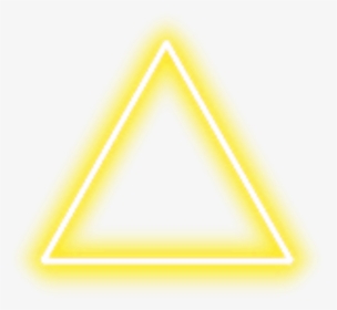 #neon #triangle #border #png #yellow #freetoedit - Triangle Neon Png Green, Transparent Png, Free Download