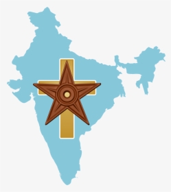 India Christianity Barnstar - Ports In South India, HD Png Download, Free Download