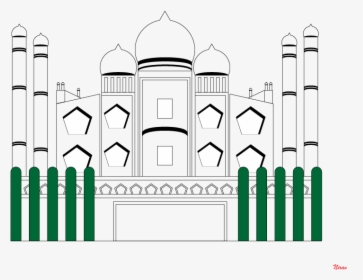 Historical Illustrations Vector Art Taj Mahal Illustration, HD Png Download, Free Download