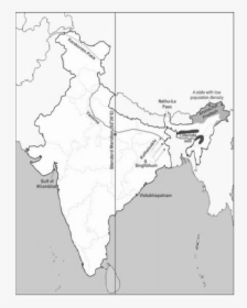 Standard Meridian On India Map, HD Png Download, Free Download