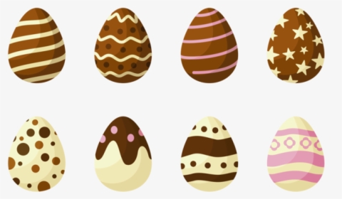 Chocolate Ovos Da Páscoa Icons Vector - Chocolate, HD Png Download, Free Download