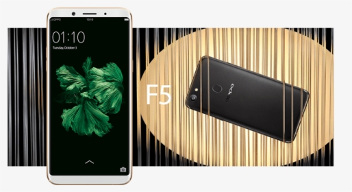 Oppo F5 Black Color In Hands, HD Png Download, Free Download