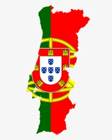 Portugal Flag Png - Portugal Map With Flag, Transparent Png, Free Download