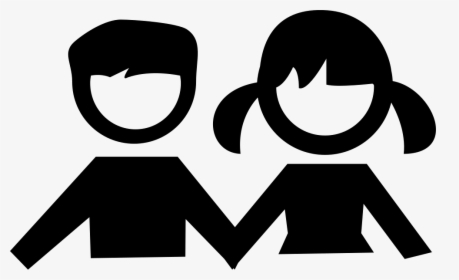 Boy And Girl Students - Kids Icon Png, Transparent Png, Free Download