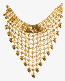 Gold Design With Gold Design - Traditional Bengali Gold Necklace, HD Png Download, Free Download