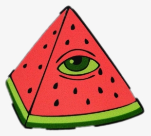 Picart Sandia Watermelon - Illuminati Watermelon Png, Transparent Png, Free Download