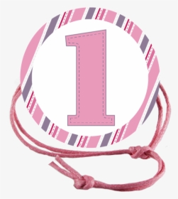 1st Birthday Pink Stripes Napkin Knot - Wristlet, HD Png Download, Free Download