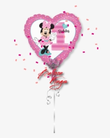 1st Birthday Minnie Mouse - 1st Birthday Foil Balloons, HD Png Download, Free Download