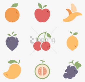 Free Png Fruit Icon Png Image With Transparent Background - Fruits And Vegetables Icons, Png Download, Free Download