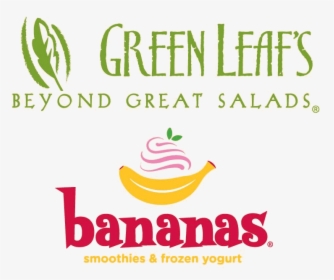 Green Leaf"s & Bananas Logo - Green Leaf's And Bananas Logo, HD Png Download, Free Download