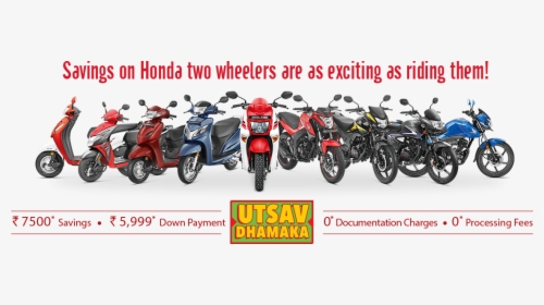 Honda Scooters Diwali Offers - All Honda 2 Wheelers, HD Png Download, Free Download