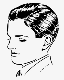 Emotion,hairstyle,art - Drawing Of A Boy Head, HD Png Download, Free Download