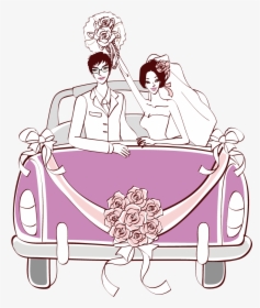 Transparent Just Married Png - Wedding Car Clipart Png, Png Download, Free Download