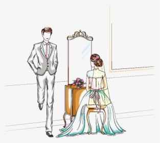 Wedding Marriage Bridegroom Illustration - Bridegroom, HD Png Download, Free Download