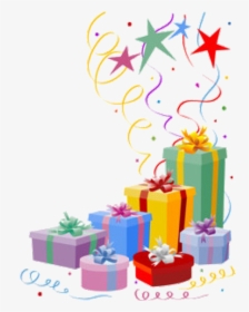 Gifts"width="300 - Birthday Cake And Gift Png, Transparent Png, Free Download