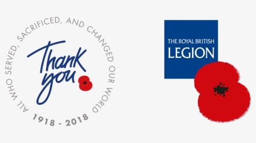 Rbl & Thank You Logos - Royal British Legion Thank You Logo, HD Png Download, Free Download