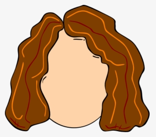 Young Girl Hair Highlights Svg Clip Arts - Clipart Brown Hair, HD Png Download, Free Download