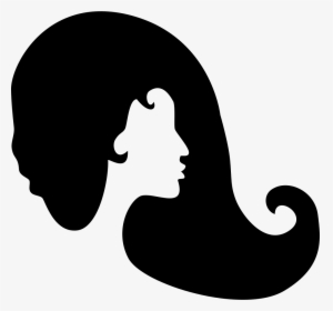 Woman Hair - Women Hair Silhouette Png, Transparent Png, Free Download
