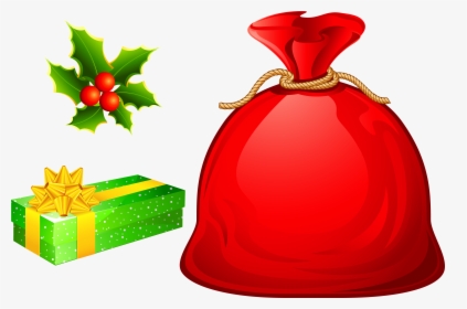 Transparent And Ornaments Gallery - Santa Bag Clipart, HD Png Download, Free Download