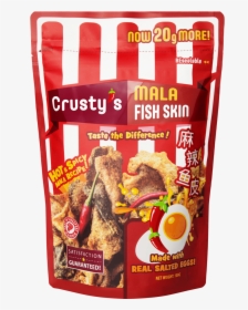 Crusty’s Spicy Mala Salted Egg Fish Skin - Crusty Salted Egg Fish Skin, HD Png Download, Free Download