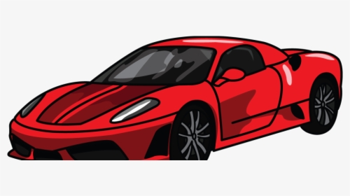 Life Car Style Ferrari - Draw Lamborghini Car And Ferrari, HD Png Download, Free Download