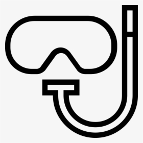 Diving Googles Outlined Sportive Tool Symbol - Dibujo Gafas De Buceo, HD Png Download, Free Download