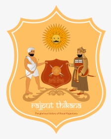 Rajput Thikana, Rajput Provinces Of India, Thikana - Rajput Flag, HD Png Download, Free Download