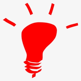 Red Light Bulb Clip Art - Light Bulb Clip Art, HD Png Download, Free Download