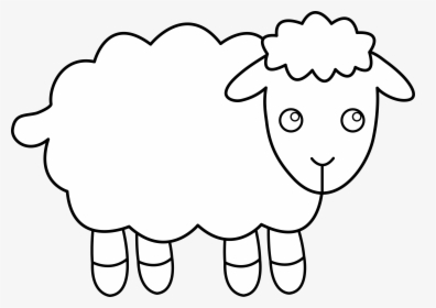 Sheep Clipart Outline - Art Sheep, HD Png Download, Free Download