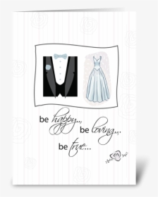 Be Happy, Be Loving, Wedding Greeting Card - Illustration, HD Png Download, Free Download