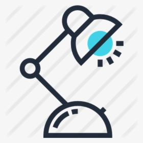 Desk Lamp Premium Vector Icon Designed By Maxim Basinski - Icon Molecule No Background, HD Png Download, Free Download