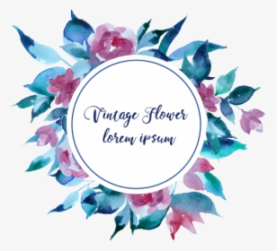 Flower Vector Vintage - Badge Logo Floral Png, Transparent Png, Free Download