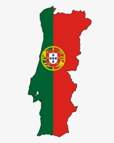 Lisbon, Portugal - Portugal Flag Map, HD Png Download, Free Download