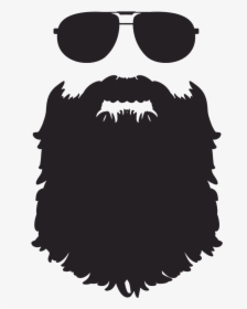 Beard Silhouette Clip Art - Black Beard No Background, HD Png Download, Free Download