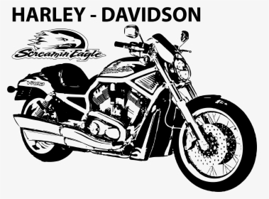 Harley Davidson Clipart Motorcycle Handlebar - V Rod Muscle Front, HD Png Download, Free Download
