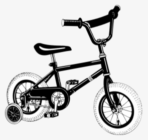 Bike With Training Wheels Clip Art, HD Png Download, Free Download