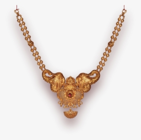 Golden Jewellery Png - Tanishq Elephant Necklace, Transparent Png, Free Download