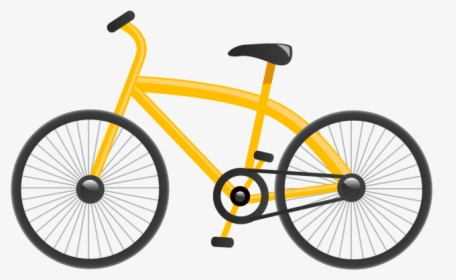 Bycycle Png - Bicicleta Amarilla Dibujo Animado, Transparent Png, Free Download